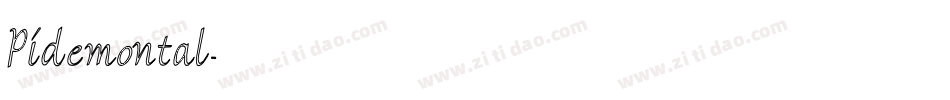 Pidemontal字体转换
