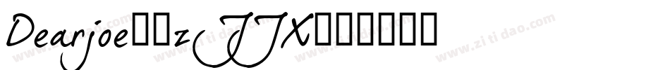 Dearjoe2-zJJX字体转换