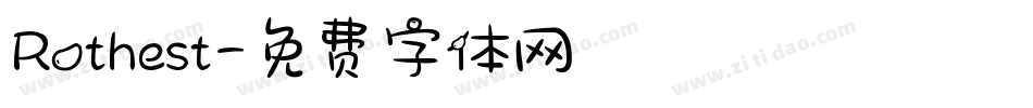 Rothest字体转换