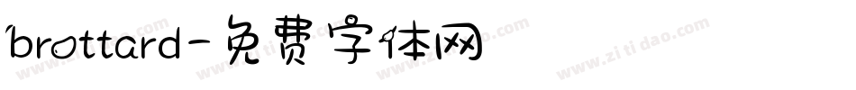 brottard字体转换