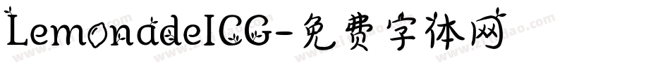 LemonadeICG字体转换