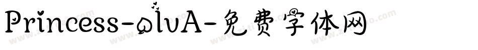 Princess-olvA字体转换