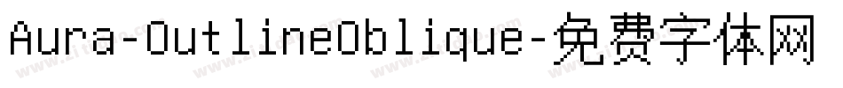 Aura-OutlineOblique字体转换