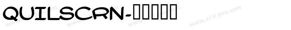 QUILSCRN字体转换