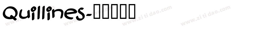 Quillines字体转换