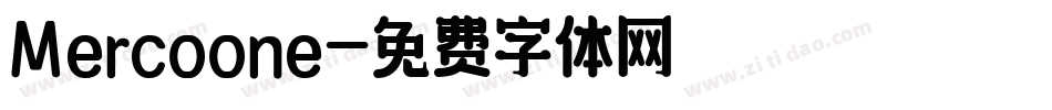 Mercoone字体转换