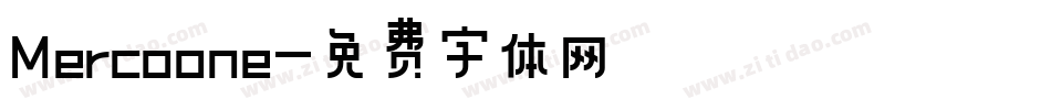 Mercoone字体转换