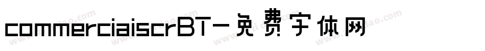 commerciaiscrBT字体转换