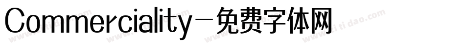 Commerciality字体转换