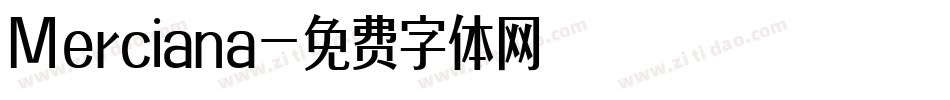 Merciana字体转换