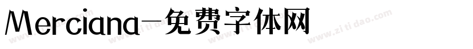 Merciana字体转换