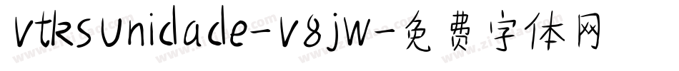 VtksUnidade-V8jw字体转换