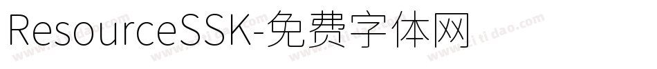ResourceSSK字体转换