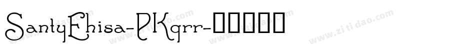SantyEhisa-PKqrr字体转换