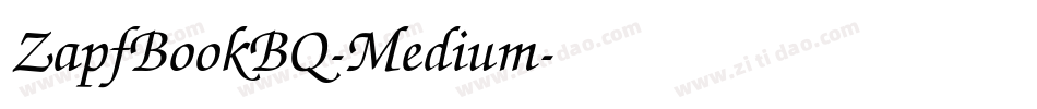 ZapfBookBQ-Medium字体转换