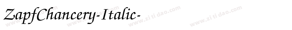 ZapfChancery-Italic字体转换