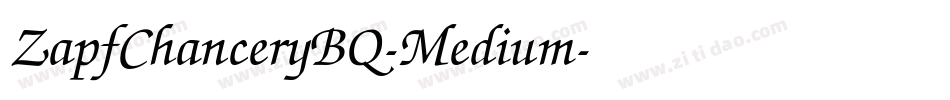 ZapfChanceryBQ-Medium字体转换