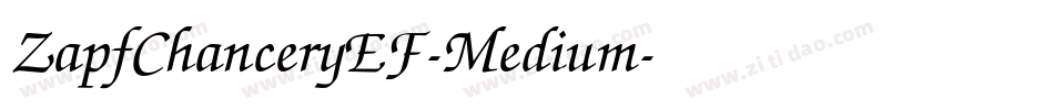 ZapfChanceryEF-Medium字体转换