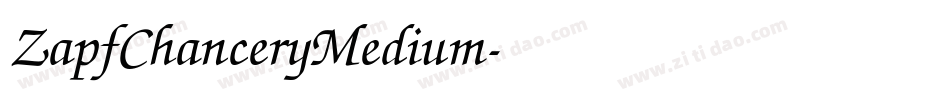 ZapfChanceryMedium字体转换