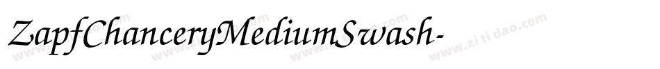 ZapfChanceryMediumSwash字体转换