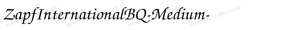 ZapfInternationalBQ-Medium字体转换