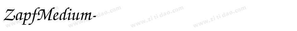 ZapfMedium字体转换