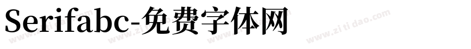 Serifabc字体转换