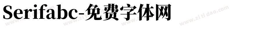 Serifabc字体转换