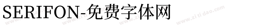 SERIFON字体转换