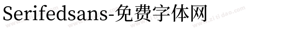 Serifedsans字体转换