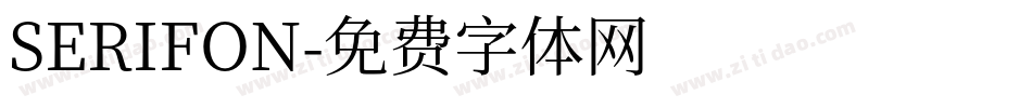 SERIFON字体转换