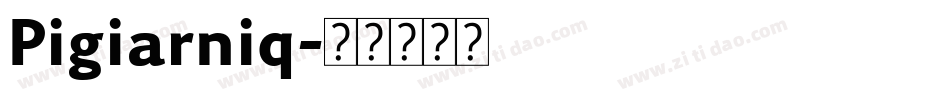 Pigiarniq字体转换