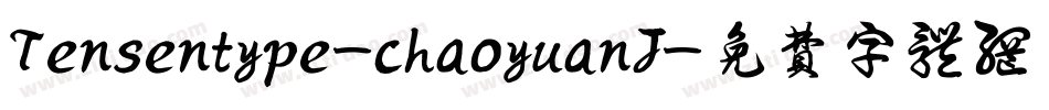 Tensentype-chaoyuanJ字体转换
