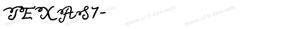 TEXAS7字体转换