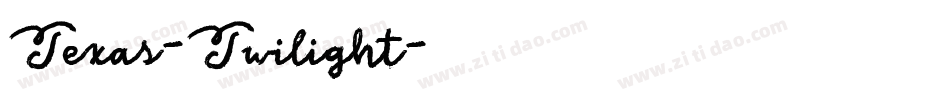 Texas-Twilight字体转换