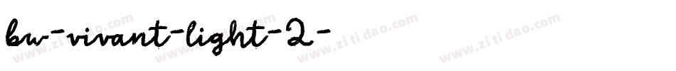 bw-vivant-light-2字体转换