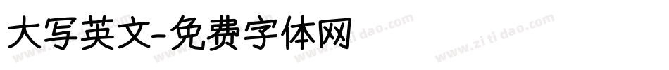 大写英文字体转换