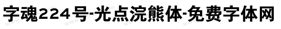字魂224号-光点浣熊体字体转换