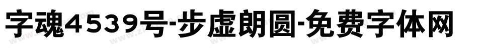 字魂4539号-步虚朗圆字体转换