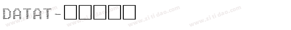 DATAT字体转换