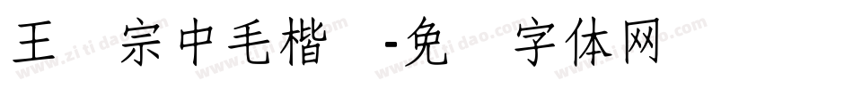 王汉宗中毛楷简字体转换