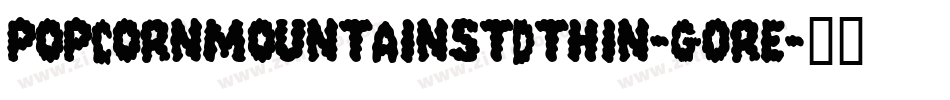 PopcornmountainStdthin-g0RE字体转换