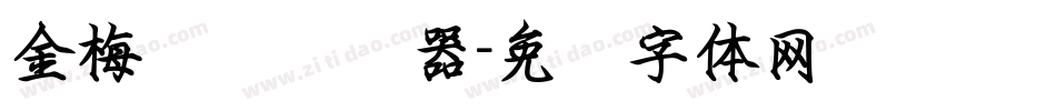 金梅钢笔转换器字体转换
