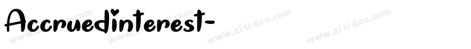 AccruedInterest字体转换