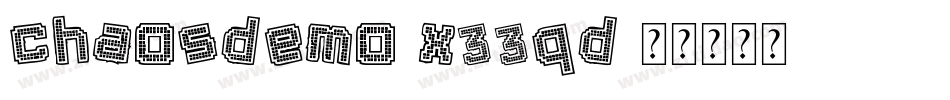 ChaosDemo-X33qd字体转换