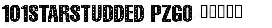 101StarStudded-pZGO字体转换