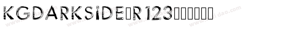 KgDarkSide-R123字体转换