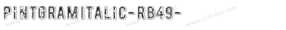 PintgramItalic-rB49字体转换