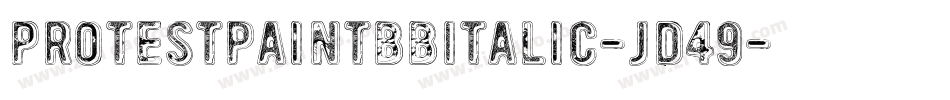 ProtestpaintbbItalic-jD49字体转换
