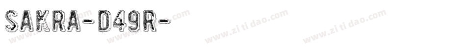 Sakra-D49R字体转换